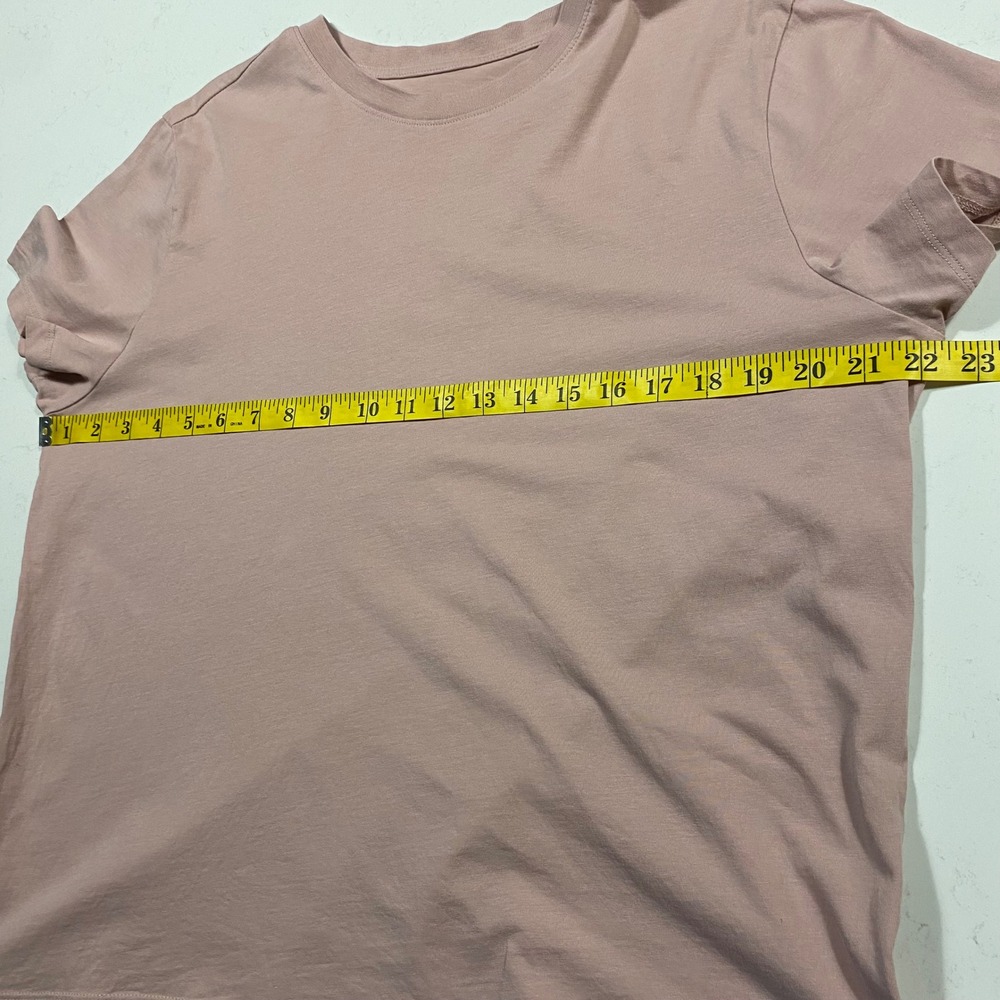 PACT Organic Cotton Short Sleeve T-shirt Size XL Pink Minimalist Basic Casual - Picture 6 of 8